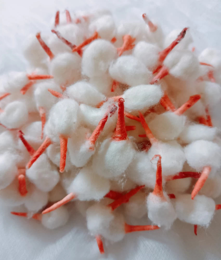 Handmade Diya Batis (Pack of 450) | 100% Pure Cotton Wicks for Pooja